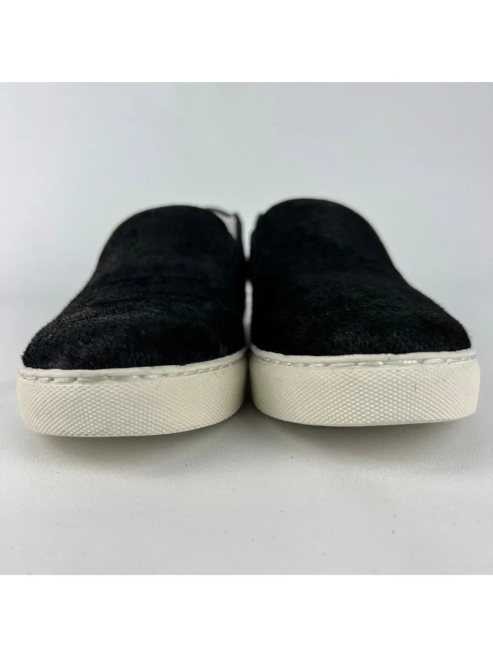 Kenneth Cole King Womens Sneaker Black Haircalf Fashion Slip On Shoes size 8